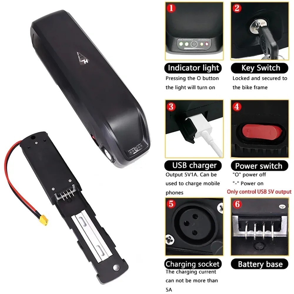 Elektrische fietsbatterij Hail - Ebike Battery 48V 20Ah Hailong recensie en prijs